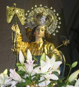 Virgen de la Aurora, patrona de Otura, 2008