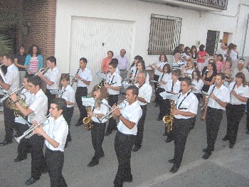 banda de Otura en la procesión del Sagrado Corazón 2009